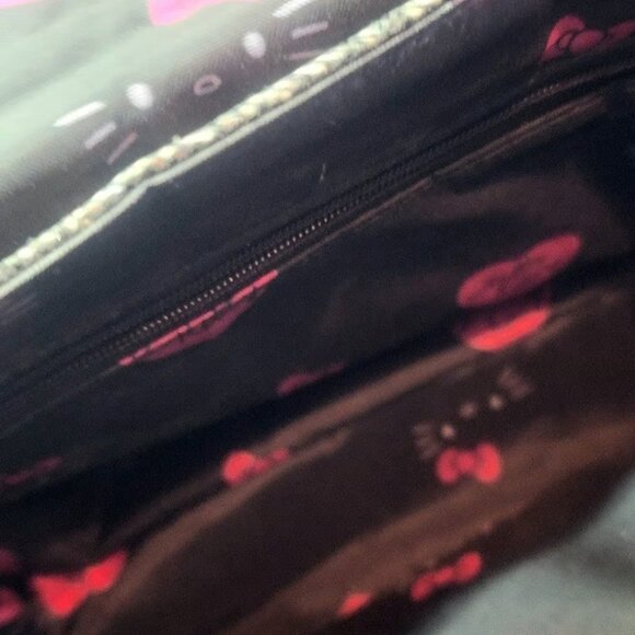 Hello Kitty black sparkling gold trim purse - Picture 3 of 3